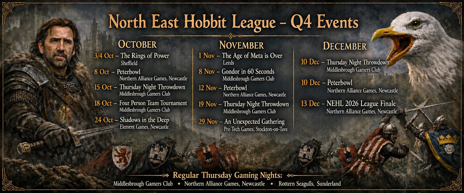 North East Hobbit League Q4 2026 – The Road to the Finale Begins